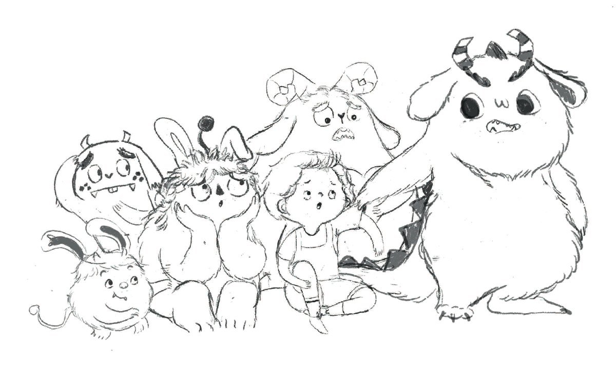 The Monsters Inside Me full cast group sketch